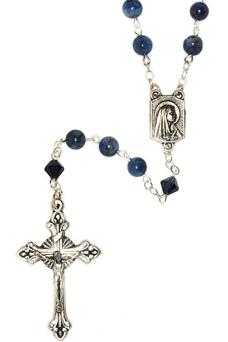 Lapis Gemstone Rosary