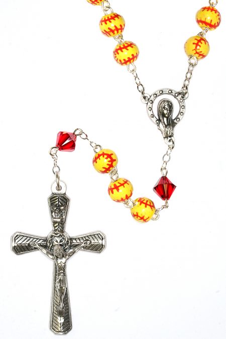Softball Ceramic Sport Rosary