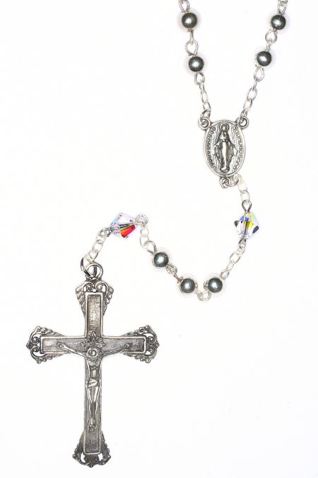 Sterling Silver Austrian Crystal Rosary